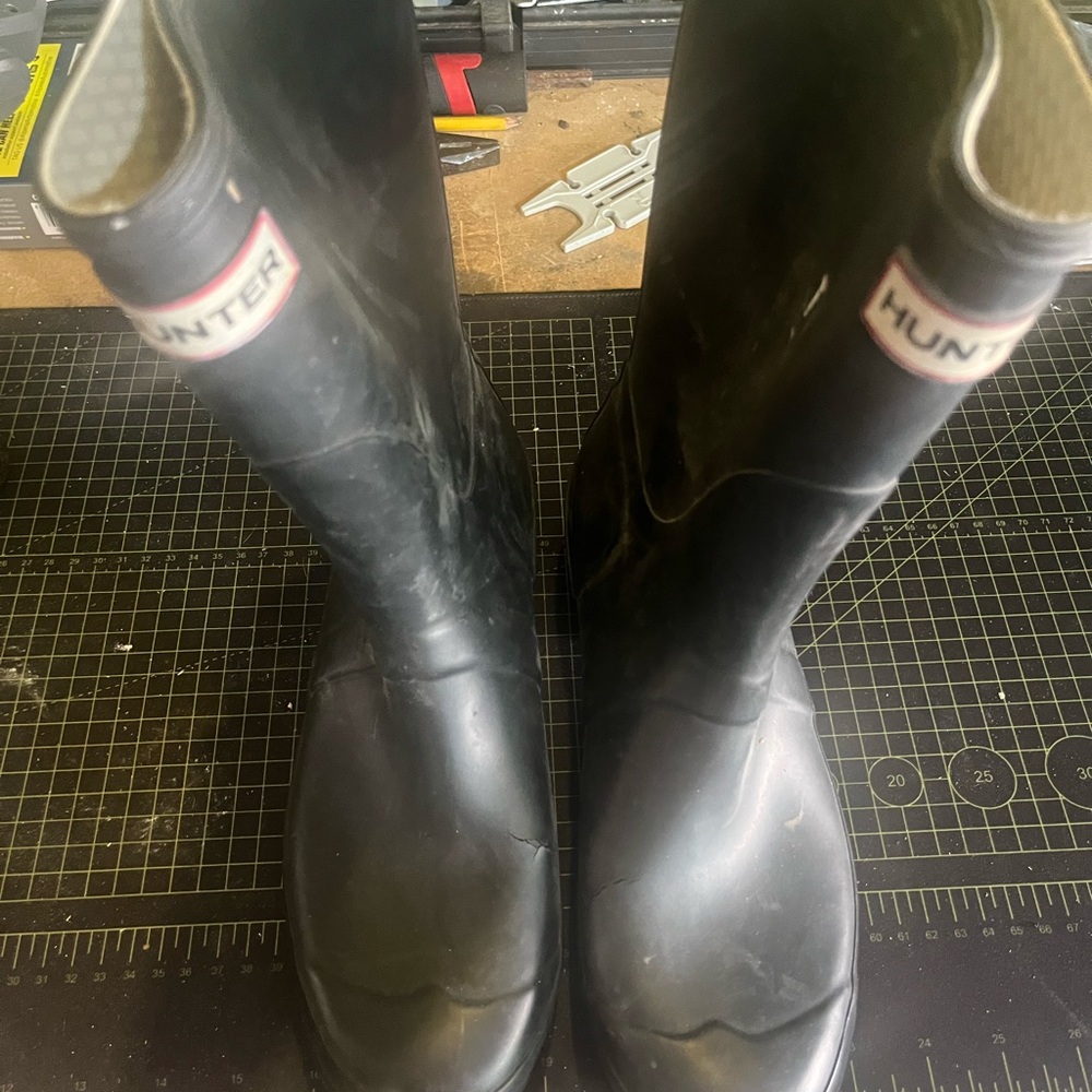 Hunter Black Waterproof Boots